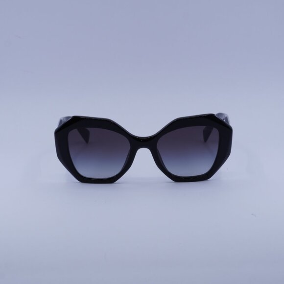 Prada PR16WS 1AB5D1 Sunglasses Black Geometric Frame, Grey Gradient Lenses - Picture 2 of 11